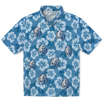 Drake Bulldogs Hawaiian Shirt - Hibiscus Cluster | Moonbestprint