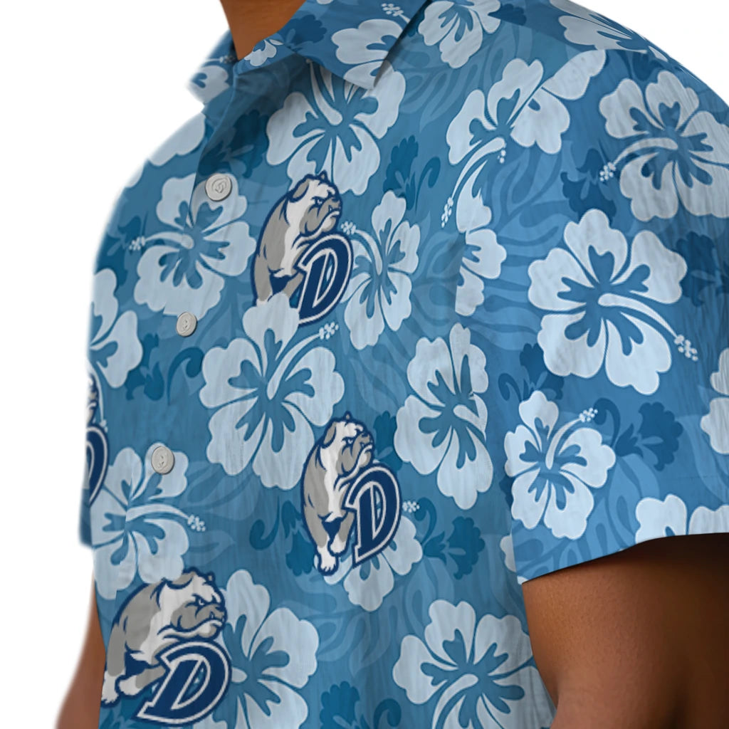 Drake Bulldogs Hawaiian Shirt - Hibiscus Cluster | Moonbestprint