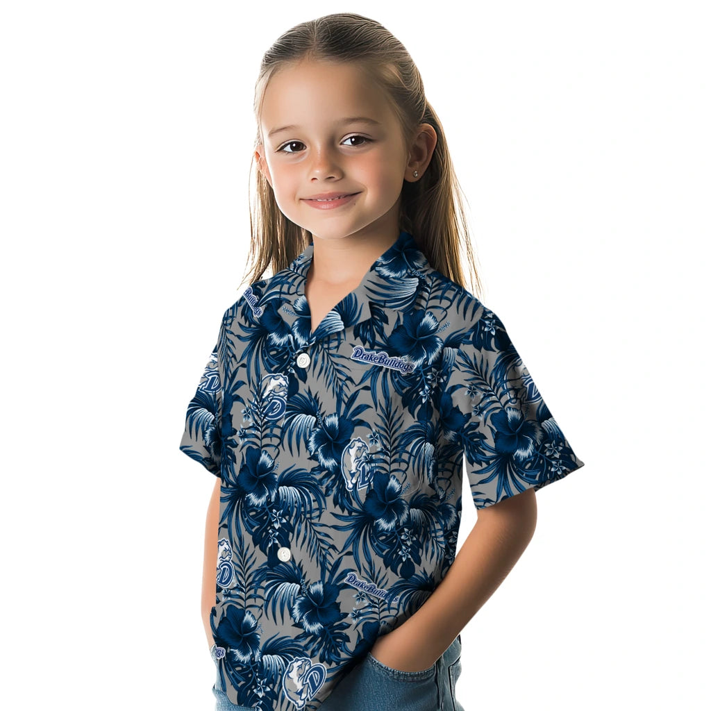 Drake Bulldogs Hawaiian Shirt - Hibiscus Exotic | Moonbestprint