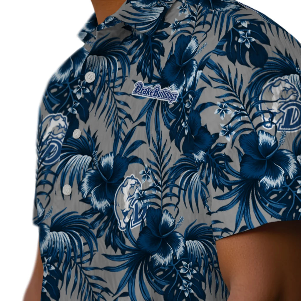 Drake Bulldogs Hawaiian Shirt - Hibiscus Exotic | Moonbestprint