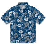 Drake Bulldogs Hawaiian Shirt - Hibiscus Flower Design | Moonbestprint