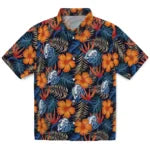 Drake Bulldogs Hawaiian Shirt - Hibiscus Foliage | Moonbestprint