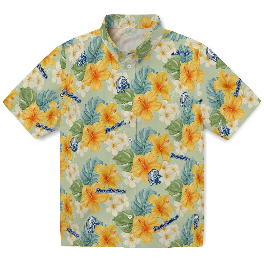 Drake Bulldogs Hawaiian Shirt - Hibiscus Mood | Moonbestprint
