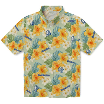 Drake Bulldogs Hawaiian Shirt - Hibiscus Mood | Moonbestprint