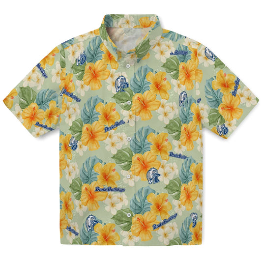 Drake Bulldogs Hawaiian Shirt - Hibiscus Mood | Moonbestprint