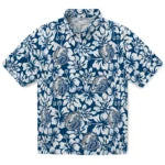 Drake Bulldogs Hawaiian Shirt - Hibiscus Motif | Moonbestprint