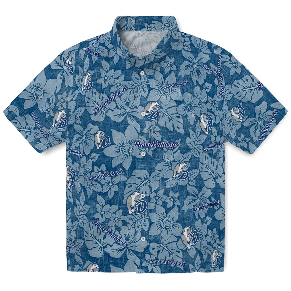 Drake Bulldogs Hawaiian Shirt - Hibiscus Oasis | Moonbestprint