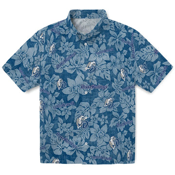 Drake Bulldogs Hawaiian Shirt - Hibiscus Oasis | Moonbestprint