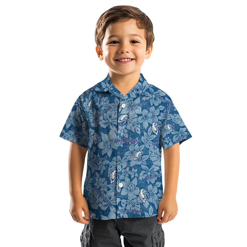 Drake Bulldogs Hawaiian Shirt - Hibiscus Oasis | Moonbestprint