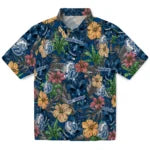 Drake Bulldogs Hawaiian Shirt - Hibiscus Tiki Jungle | Moonbestprint