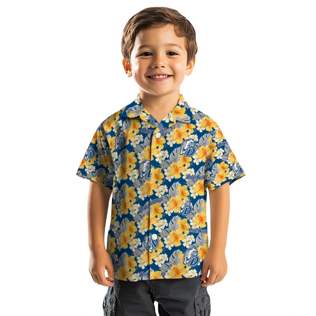 Drake Bulldogs Hawaiian Shirt - Hibiscus Tropics | Moonbestprint