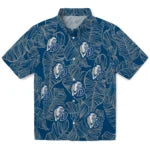 Drake Bulldogs Hawaiian Shirt - Leaf Outline | Moonbestprint