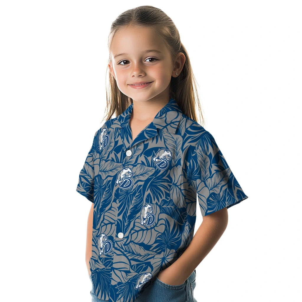 Drake Bulldogs Hawaiian Shirt - Monstera Layer | Moonbestprint