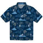 Drake Bulldogs Hawaiian Shirt - Palm And Clouds | Moonbestprint