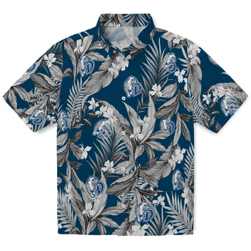 Drake Bulldogs Hawaiian Shirt - Palm Leaves | Moonbestprint
