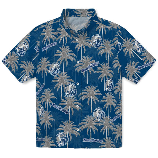 Drake Bulldogs Hawaiian Shirt - Palm Tree Motif | Moonbestprint