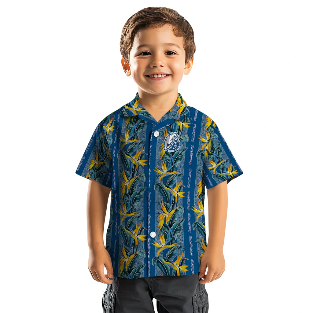 Drake Bulldogs Hawaiian Shirt - Paradise Vines | Moonbestprint