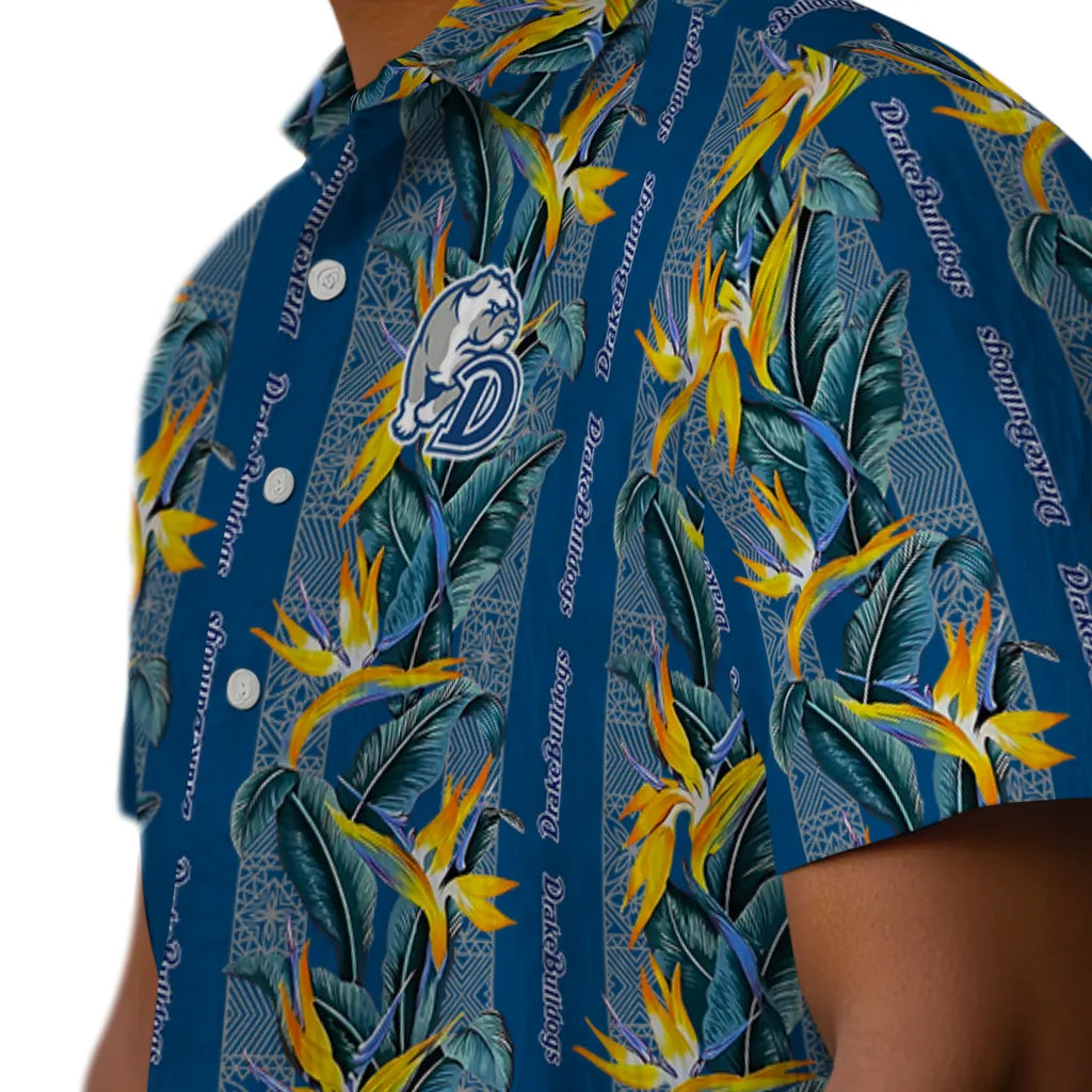 Drake Bulldogs Hawaiian Shirt - Paradise Vines | Moonbestprint