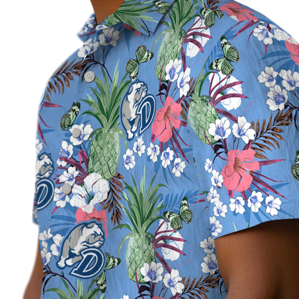 Drake Bulldogs Hawaiian Shirt - Pineapple Bouquet | Moonbestprint