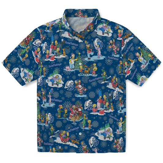 Drake Bulldogs Hawaiian Shirt - Simpsons Christmas | Moonbestprint