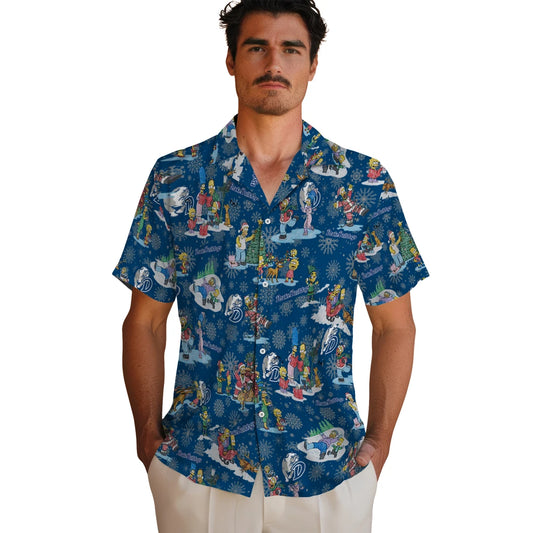 Drake Bulldogs Hawaiian Shirt - Simpsons Christmas | Moonbestprint