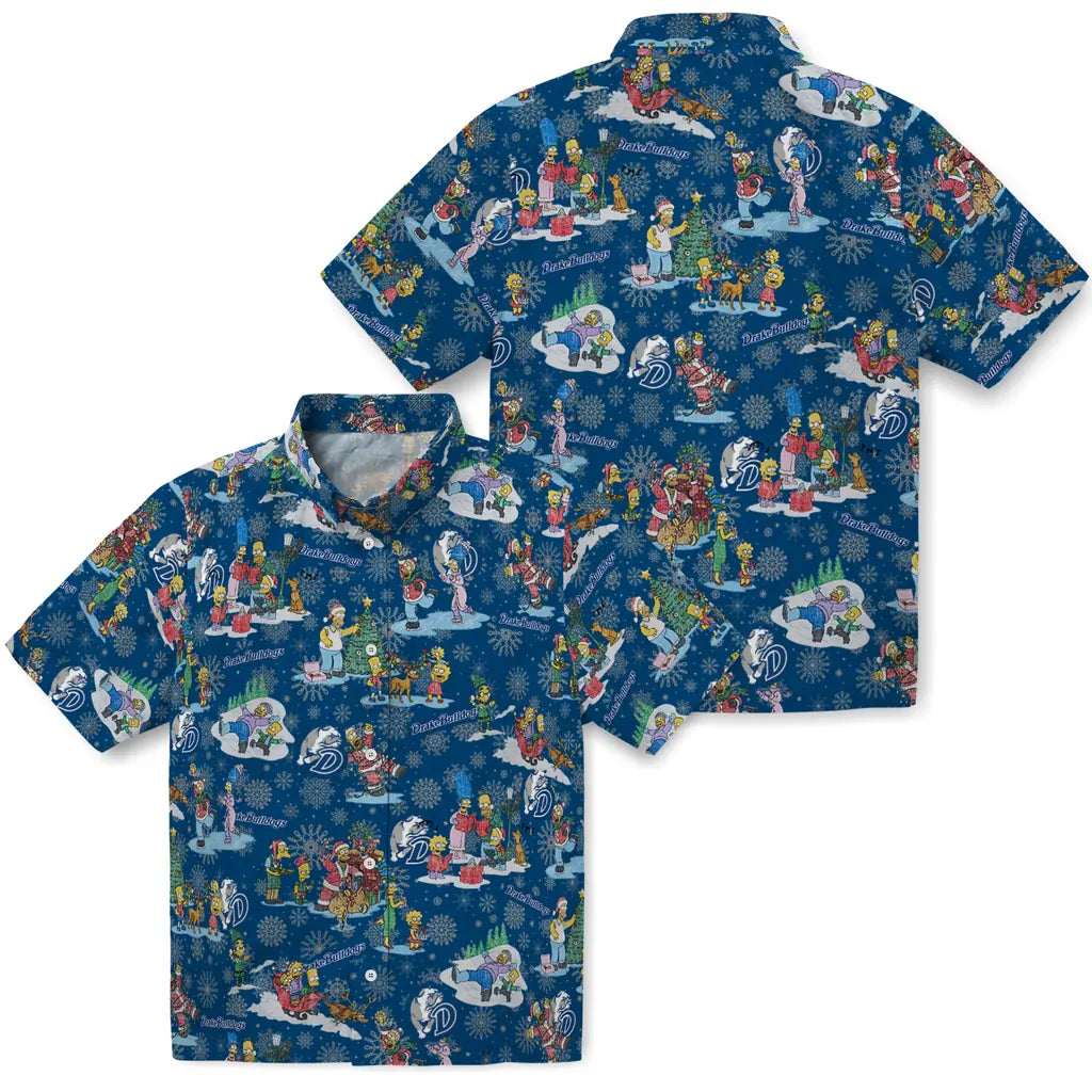 Drake Bulldogs Hawaiian Shirt - Simpsons Christmas | Moonbestprint