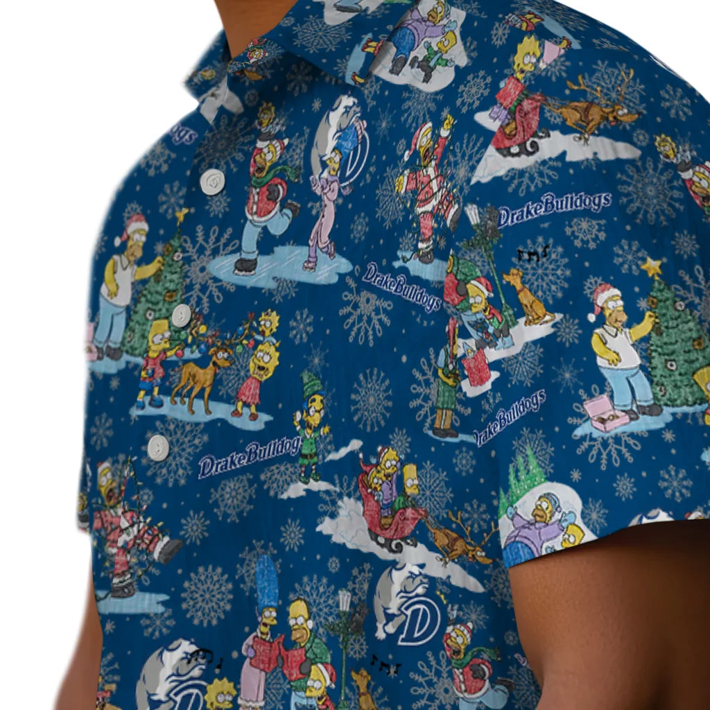Drake Bulldogs Hawaiian Shirt - Simpsons Christmas | Moonbestprint