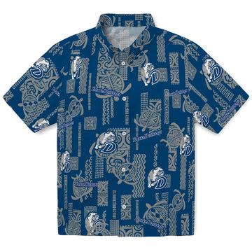 Drake Bulldogs Hawaiian Shirt - Turtle Lines | Moonbestprint