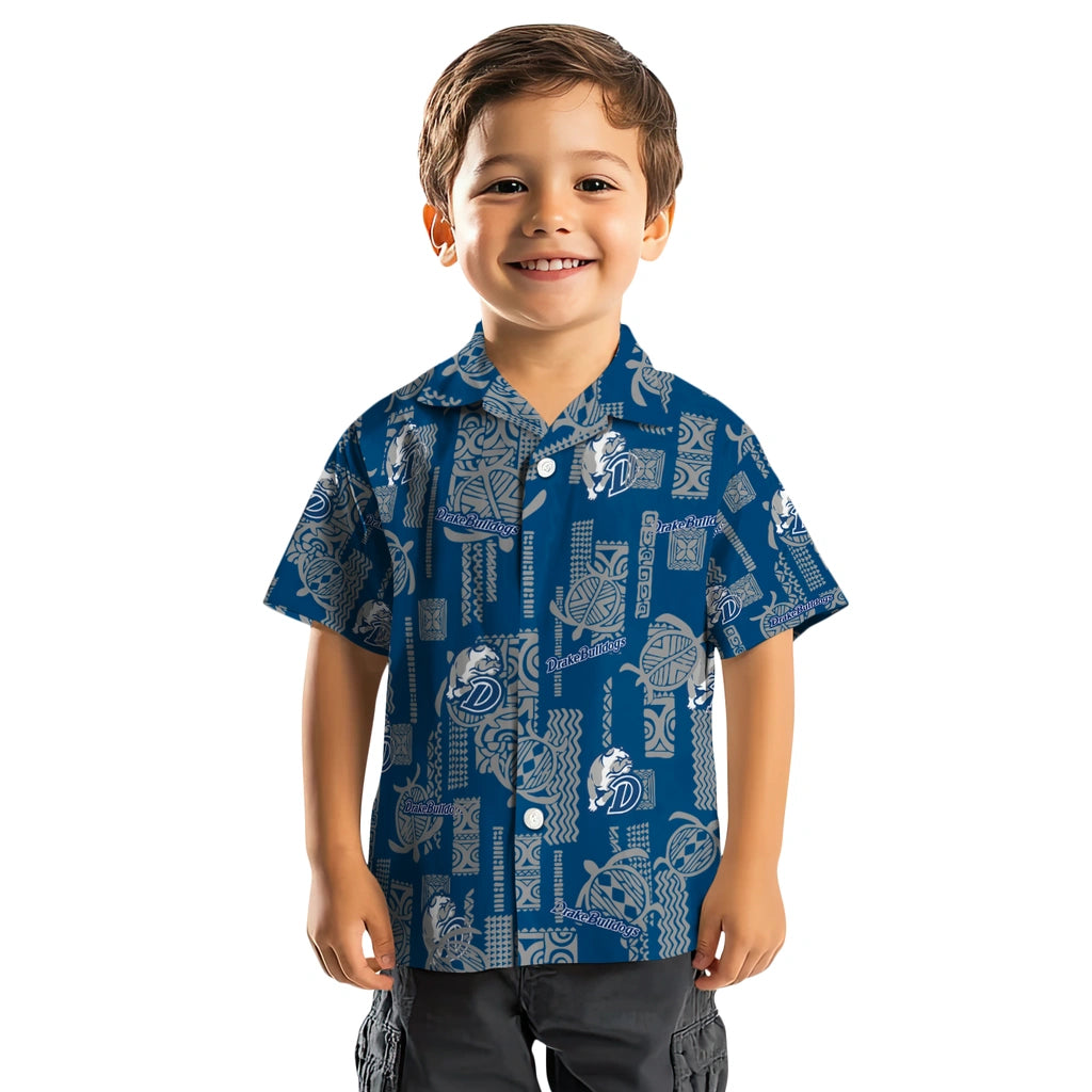 Drake Bulldogs Hawaiian Shirt - Turtle Lines | Moonbestprint