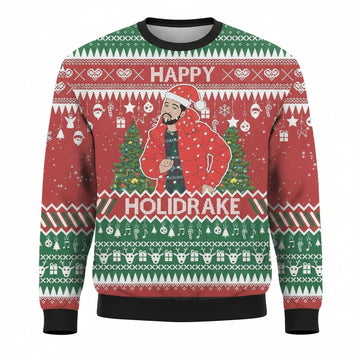 Drake Rapper Happy Holidrake Ugly Christmas Sweater ? Usalast