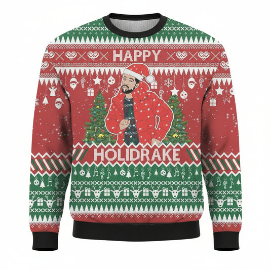 Drake Rapper Happy Holidrake Ugly Christmas Sweater ? Usalast