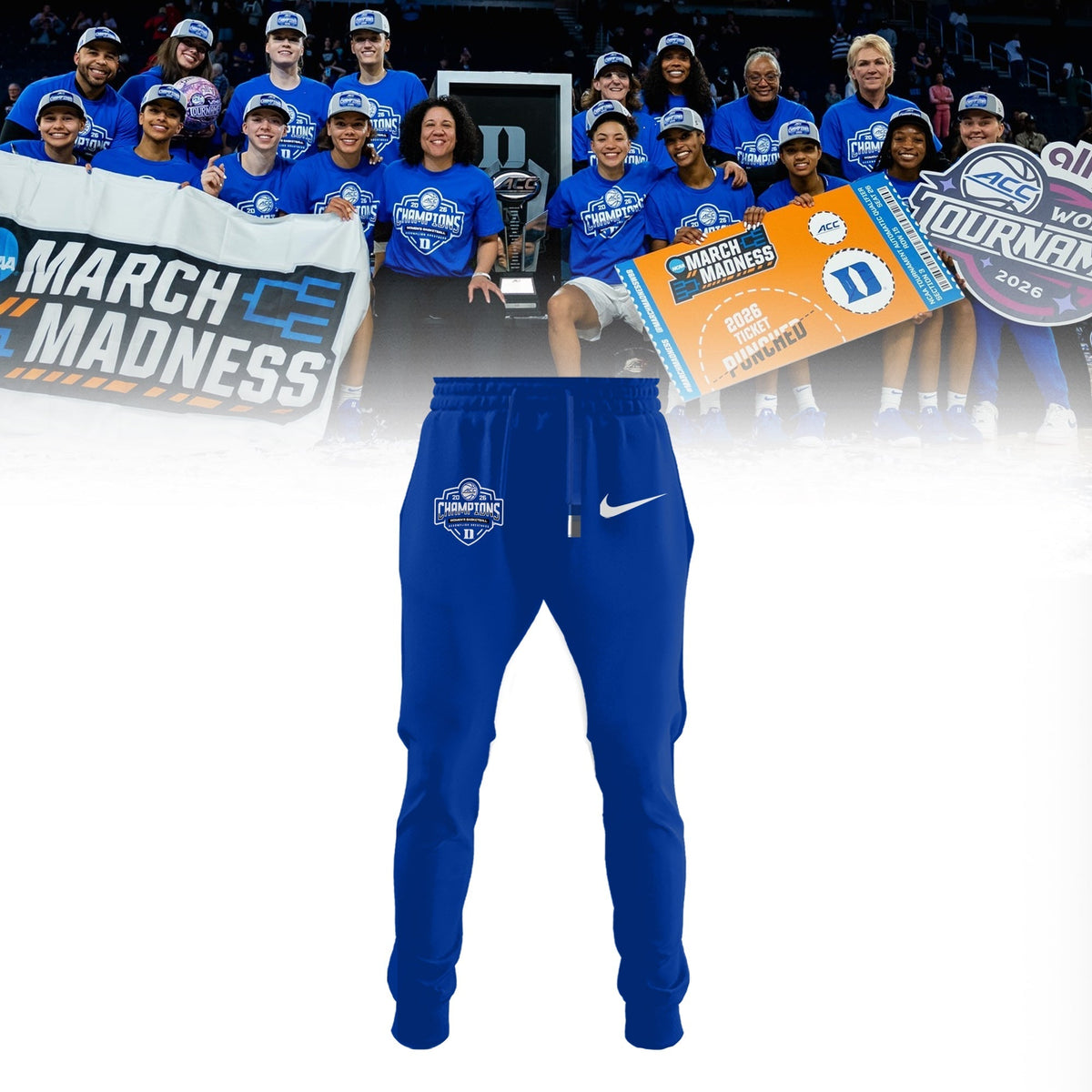 Duke Blue Devils 2026 ACC Women's Basketball Tournament Champions Limited Edition Shirt | GA48 Moonbestprint
