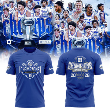 Duke Blue Devils 2026 T.Rowe Price ACC Men's Basketball Tournament Champions Blue Shirt V2 | YQ61 Moonbestprint