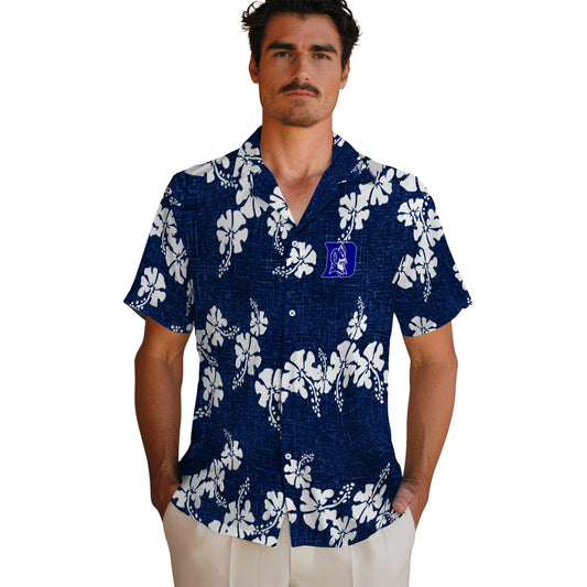 Duke Blue Devils Hawaiian Shirt - 50th State Flower | Moonbestprint