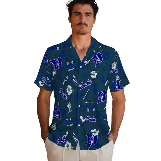 Duke Blue Devils Hawaiian Shirt - Beach Vibe | Moonbestprint