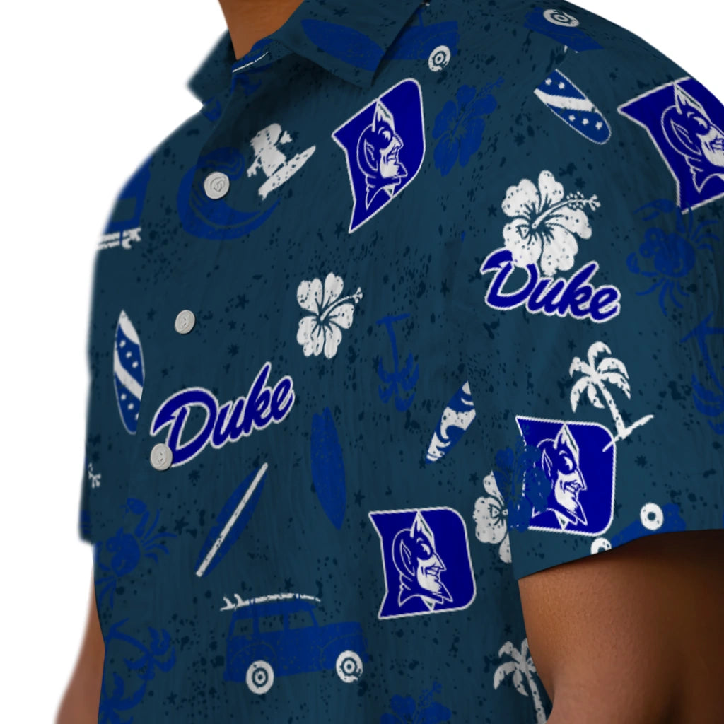 Duke Blue Devils Hawaiian Shirt - Beach Vibe | Moonbestprint