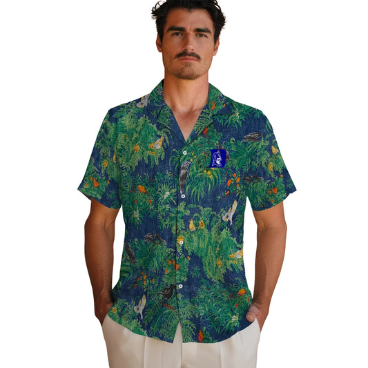 Duke Blue Devils Hawaiian Shirt - Bird Canopy | Moonbestprint
