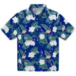 Duke Blue Devils Hawaiian Shirt - Flamingo and Hibiscus | Moonbestprint