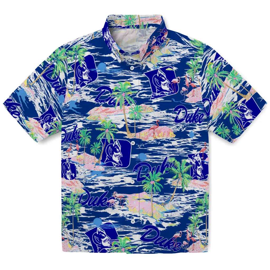 Duke Devils Flamingo Retreat 2026 Hawaiian Shirt – Moonbestprint