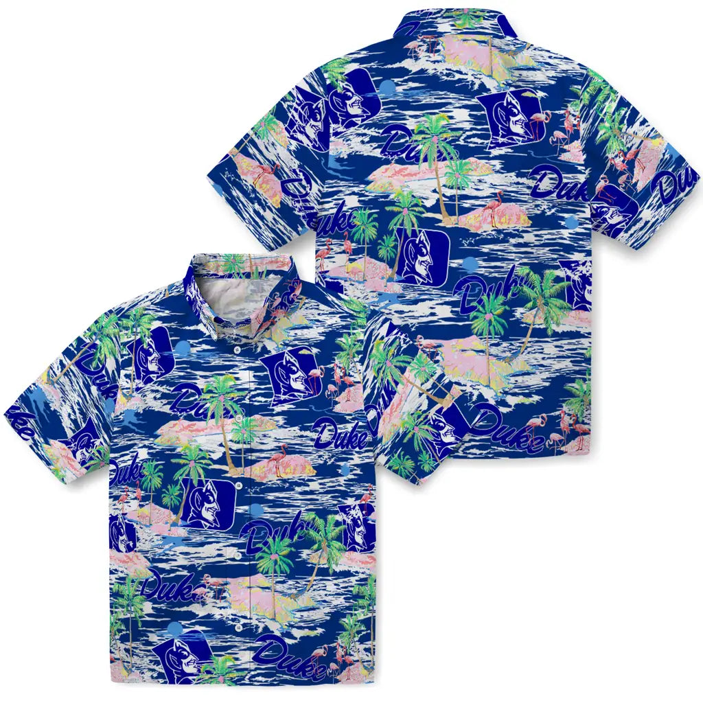 Duke Devils Flamingo Retreat 2026 Hawaiian Shirt – Moonbestprint