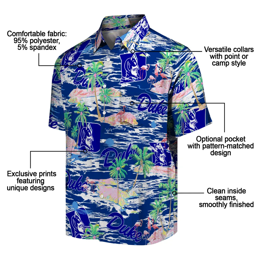 Duke Devils Flamingo Retreat 2026 Hawaiian Shirt – Moonbestprint