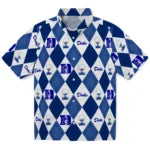 Duke Blue Devils Hawaiian Shirt - Golfing Plaid | Moonbestprint