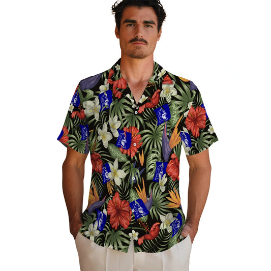 Duke Blue Devils Hawaiian Shirt - Hawaii Floral Hibiscus | Moonbestprint