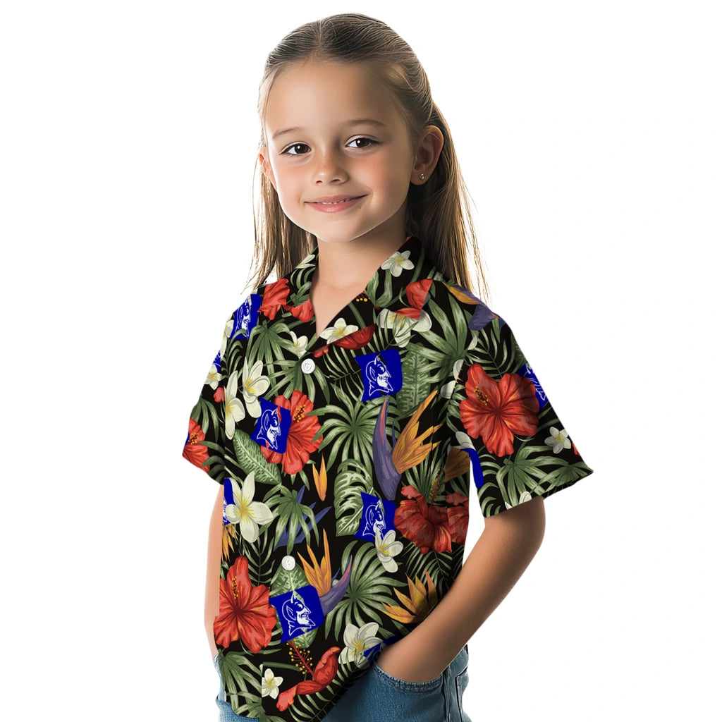 Duke Blue Devils Hawaiian Shirt - Hawaii Floral Hibiscus | Moonbestprint