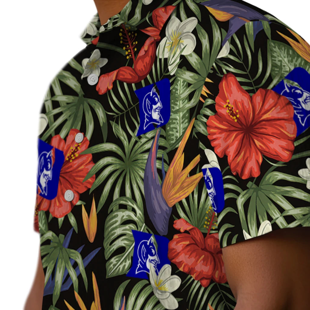 Duke Blue Devils Hawaiian Shirt - Hawaii Floral Hibiscus | Moonbestprint
