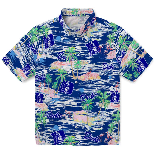 Duke Blue Devils Hawaiian Shirt - Hawaii Island | Moonbestprint