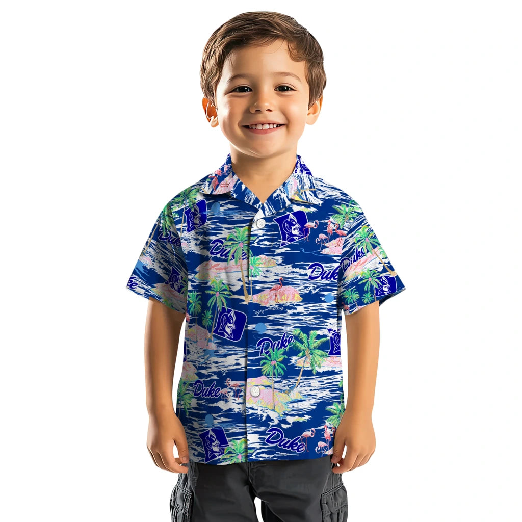 Duke Blue Devils Hawaiian Shirt - Hawaii Island | Moonbestprint