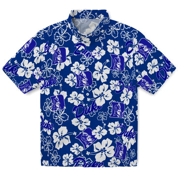 Duke Devils Hibiscus Bloom Hawaiian Shirt – Moonbestprint