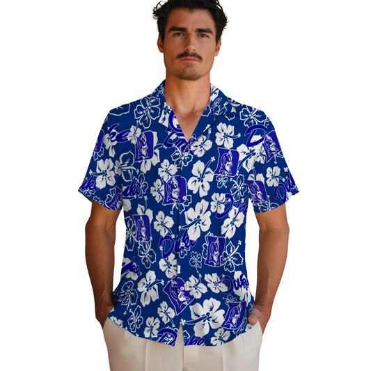 Duke Devils Hibiscus Bloom Hawaiian Shirt – Moonbestprint