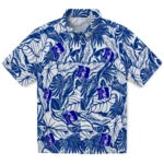 Duke Blue Devils Hawaiian Shirt - Monstera Layer | Moonbestprint